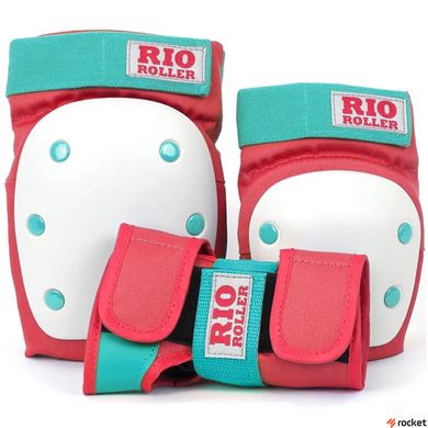 Набір для катання Rio Roller Triple Pad Set red-mint S