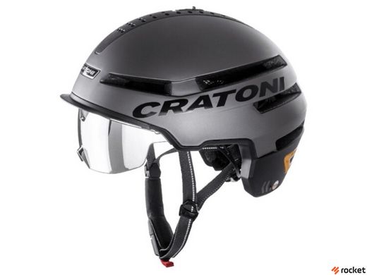 Шлем взрослый защитный Cratoni Smartride Графит Матовый M (54-58 см), серый, M