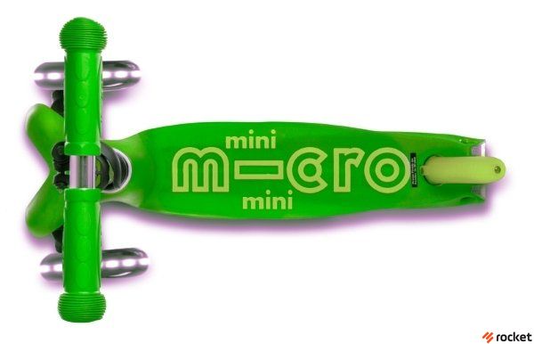 Самокат Mini Micro Deluxe LED Зеленый