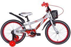 Велосипед 18" Formula STORMER 2021 (серебристо-красный)