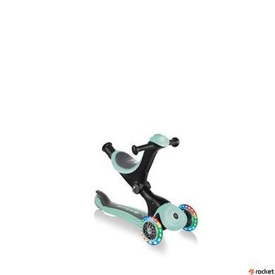 Триколісний самокат GLOBBER GO UP DELUXE LIGHTS 5в1 м'ятний