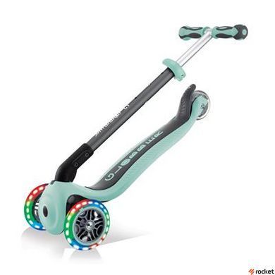 Триколісний самокат GLOBBER GO UP DELUXE LIGHTS 5в1 м'ятний
