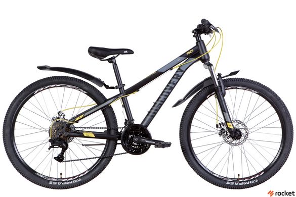 Гірський велосипед 26" Discovery TREK AM DD 2022 (чорно-жовтий (м))