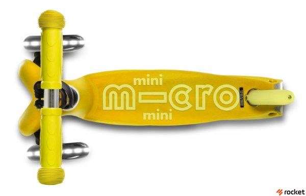 Самокат Mini Micro Deluxe LED Желтый
