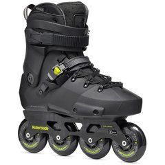 Роликовые коньки детские Rollerblade Twister XT black-lime 240