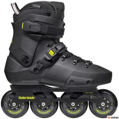 Роликовые коньки детские Rollerblade Twister XT black-lime 240