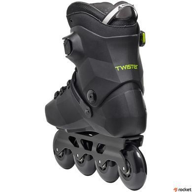 Роликовые коньки детские Rollerblade Twister XT black-lime 240