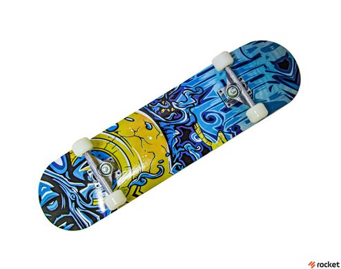 Скейтборд деревянный "Graffiti Blue"