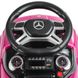 Машинка каталка-толокар з батьківською ручкою Mercedes Рожева