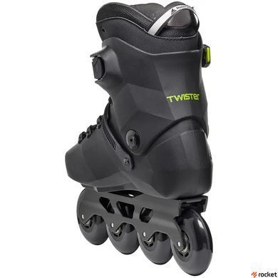 Роликовые коньки детские Rollerblade Twister XT 2023 black-lime 250