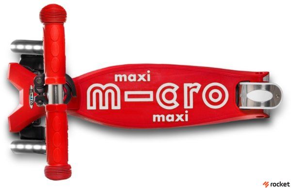 Самокат Maxi Micro Deluxe LED Красный