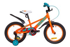 Велосипед Детский от 4 лет FORMULA JEEP 16д. Черно-салатовый