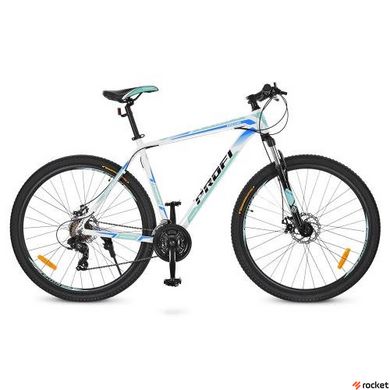 Гірський велосипед Profi PRECISE 29д. Біло-блакитний