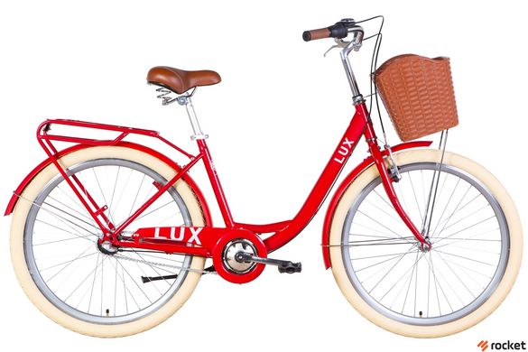 Городской велосипед 26" Dorozhnik LUX PH 2022 (красный)