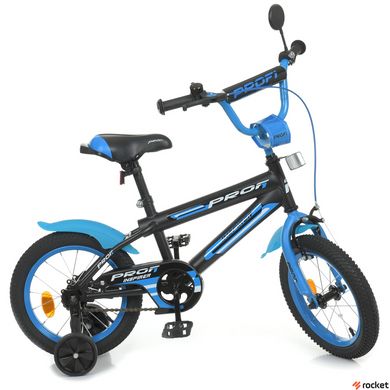 Велосипед Детский от 3 лет Inspirer 14д. Черно-синий