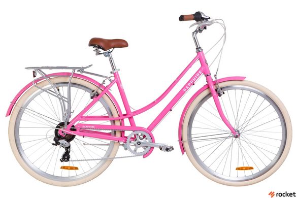 Городской велосипед Dorozhnik SAPPHIRE 28д. Розовый