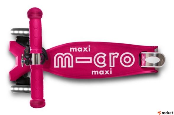 Самокат Maxi Micro Deluxe LED Розовый