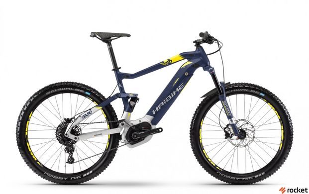 Электровелосипед Haibike SDURO FullSeven 7.0 500Wh 27,5", рама L, сине-бело-желтый, 2018