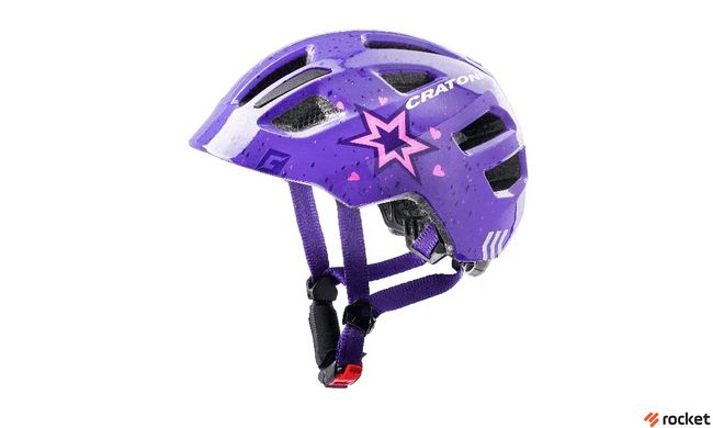 Шлем детский защитный Cratoni Maxster Star Violet S (51-56), фиолетовый, S
