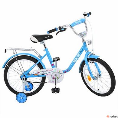Велосипед Дитячий Flower 18д. блакитний, Блакитний