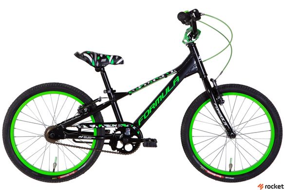 Велосипед 20" Formula SLIM 2022 (черно-зеленый )