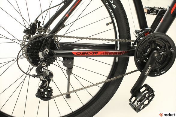 Гірський велосипед Oskar 29" JURA чорно-червоний (29-1806h-rd)