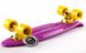 Скейтборд Пенни Борд Фиолетовый с однотонной декой, фиолетовый