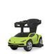 Машинка каталка-толокар с родительской ручкой Lamborghini Зеленый 3726-5