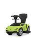 Машинка каталка-толокар с родительской ручкой Lamborghini Зеленый 3726-5