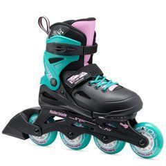 Роликовые коньки детские Rollerblade Fury 2023 black-sea green 33-38