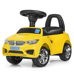 Машинка каталка-толокар BMW Желтая