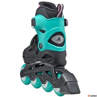 Роликовые коньки детские Rollerblade Fury 2023 black-sea green 33-38