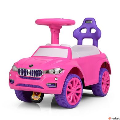 Машинка-каталка толокар BMW Lux Pink