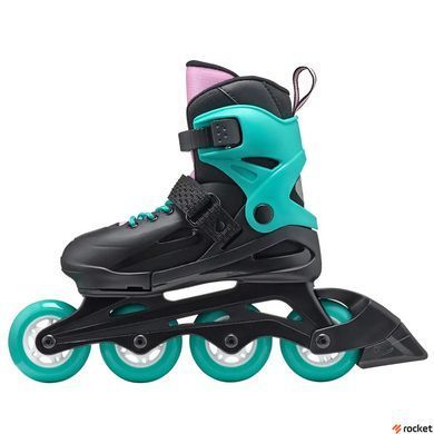 Роликовые коньки детские Rollerblade Fury 2023 black-sea green 33-38