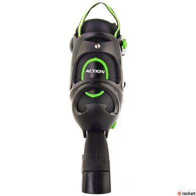 Роликовые коньки детские Action Chris PW-153B-5-1/Green/37-40