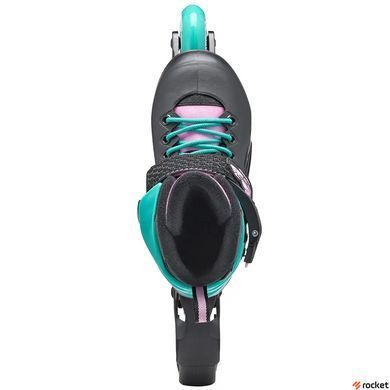Роликовые коньки детские Rollerblade Fury 2023 black-sea green 33-38