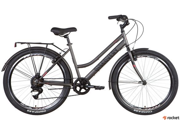 Міський велосипед 26" Discovery PRESTIGE WOMAN 2022 (темно-сріблястий (м))