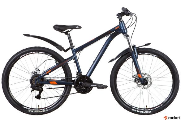 Гірський велосипед 26" Discovery TREK AM DD 2022 (синьо-чорний (м))