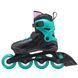 Роликовые коньки детские Rollerblade Fury 2023 black-sea green 33-38
