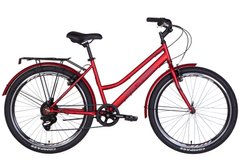 Городской велосипед 26" Discovery PRESTIGE WOMAN 2022 (красный (м))