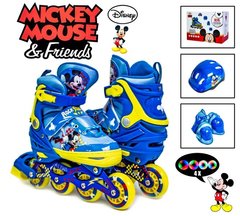 Комплект роликов Disney Mickey Mouse р34-37 Все колеса светятся, 34-37