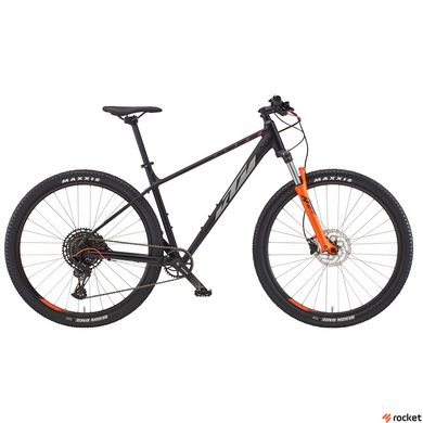 Чоловічий велосипед KTM ULTRA FUN 29 " рама XL/53, чорний матовий (сіро-помаранчевий), 2022