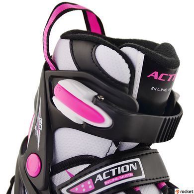 Роликові ковзани дитячі Action Chris PW-153b-5-1/Pink / 33-36