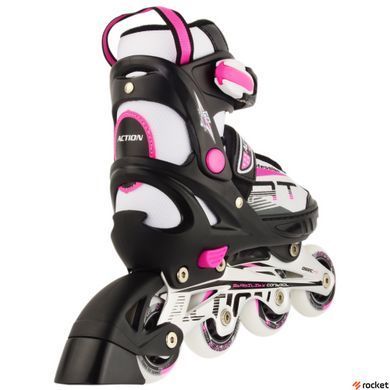 Роликові ковзани дитячі Action Chris PW-153b-5-1/Pink / 33-36