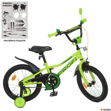 Дитячий велосипед від 4 років Profi Prime 16" Green