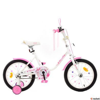 Велосипед дитячий від 5 років PROF1 Ballerina 18д. Білий