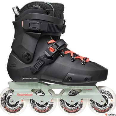 Роликовые коньки детские Rollerblade Twister XT W 2023 black-mint 230