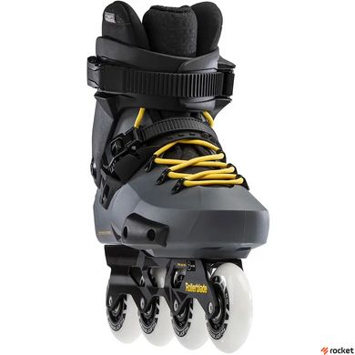 Роликовые коньки Rollerblade Twister Edge 2021 anthracite-yellow 300