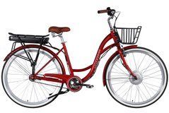 Электровелосипед 28" ST Dorozhnik eAQUAMARINE BH рама-19" 36В 13А*ч 500Вт бордовый YS 2476 с корзиной 2026