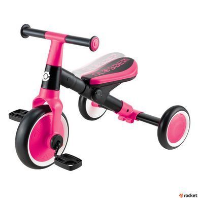 Триколісний дитячий велосипед Globber Learning Trike 2in1 Фуксія